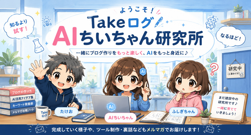 takeログ AIちいちゃん研究所